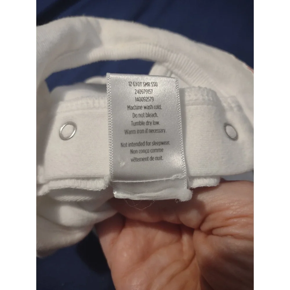 Gymboree Baby Girl‎ Ciao Bella White Bodysuit Sleeveless Peter Pan Collar 0-3M